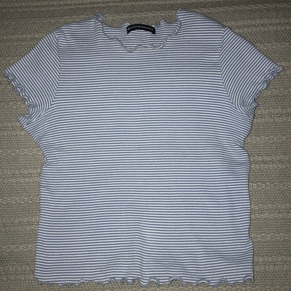 Brandy Melville cropped striped top